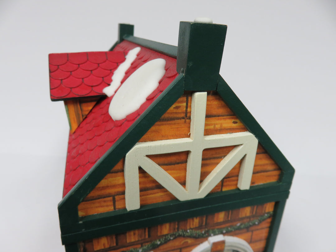 Santa's Workshop Hinged Music Box