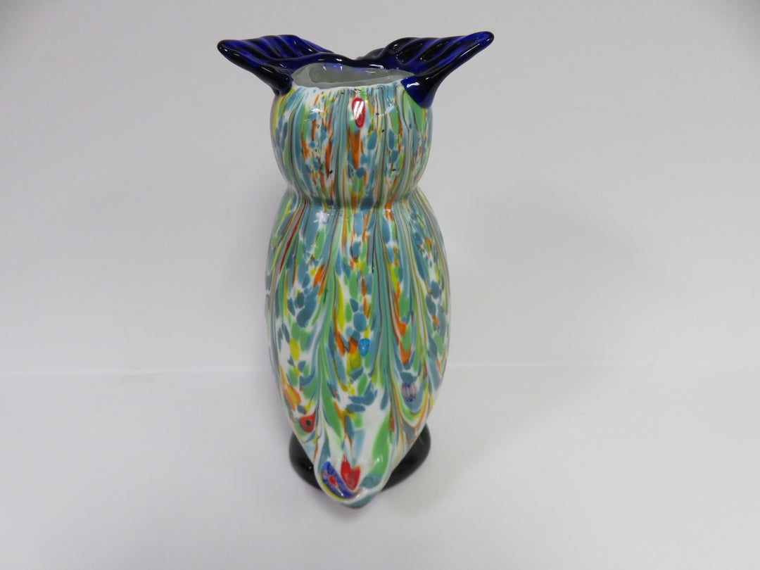 Art Glass Owl Vase