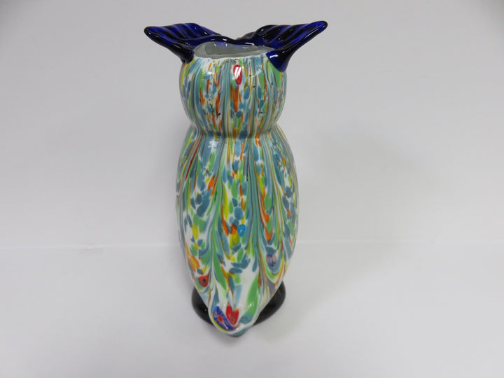 Art Glass Owl Vase
