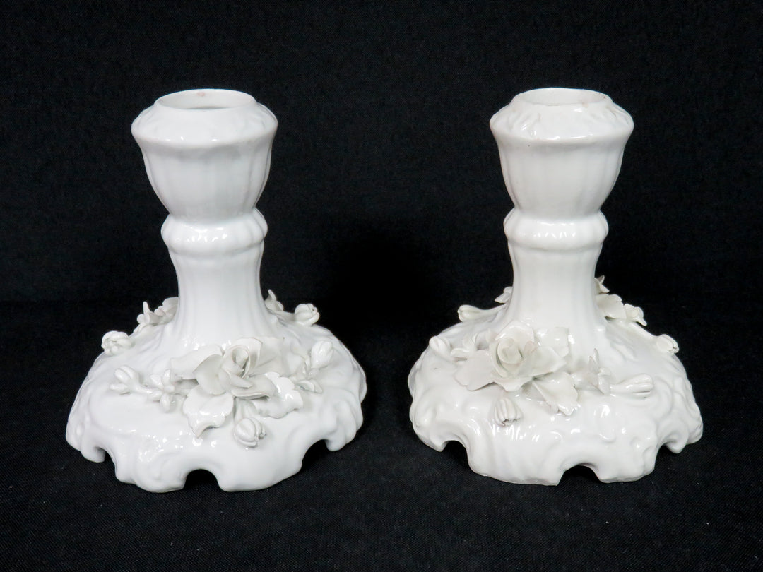 White Rose Candleholders