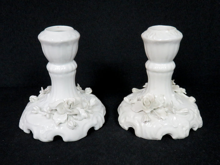 White Rose Candleholders
