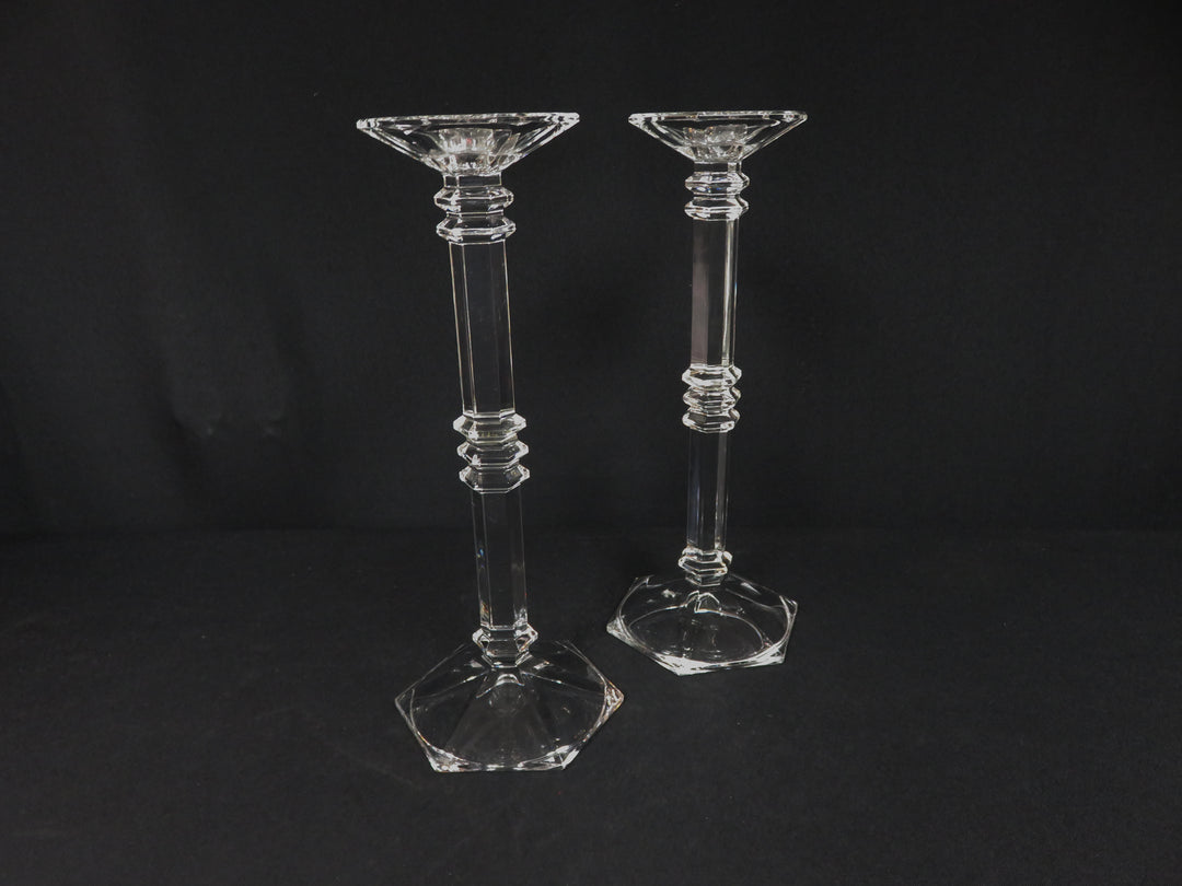 Pair Glass Candlesticks