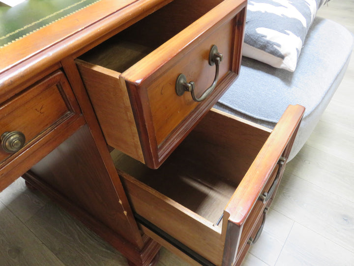 Sligh Leather Topped Executive Desk