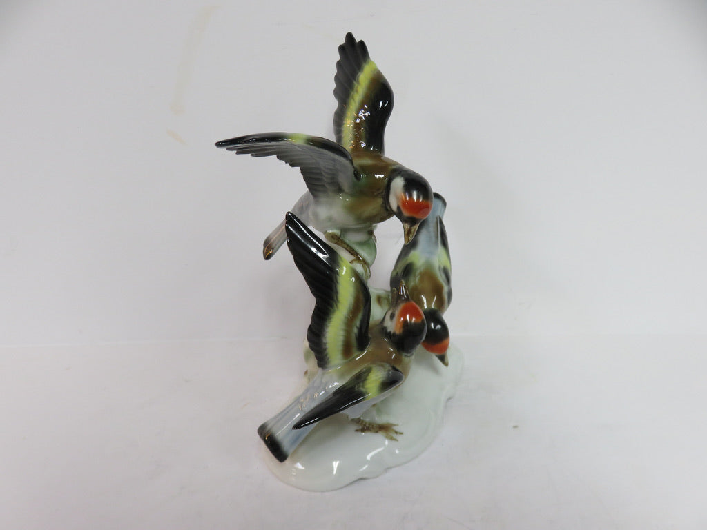 Gerold Porzellan Gold Finch Figurine