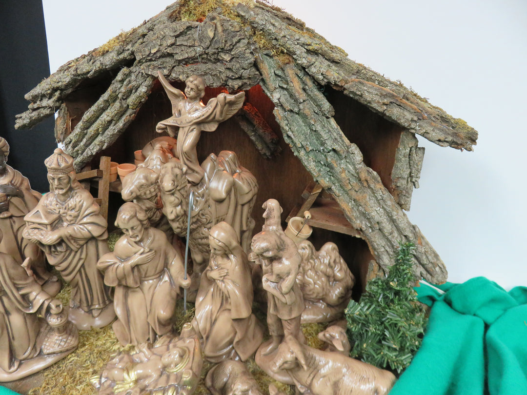 Ceramic Illuminated Nativity Set