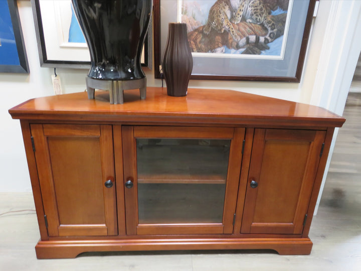 Dark Wood Media Cabinet