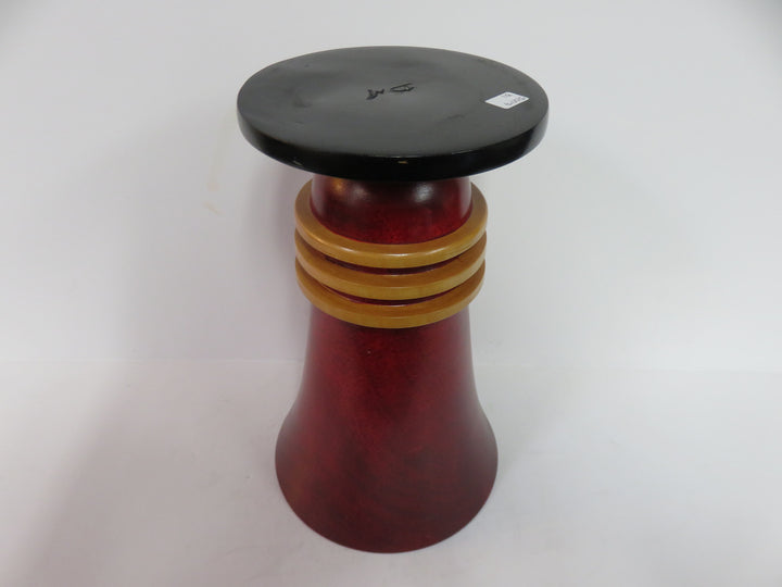 Turned Wood Trumpet Vase