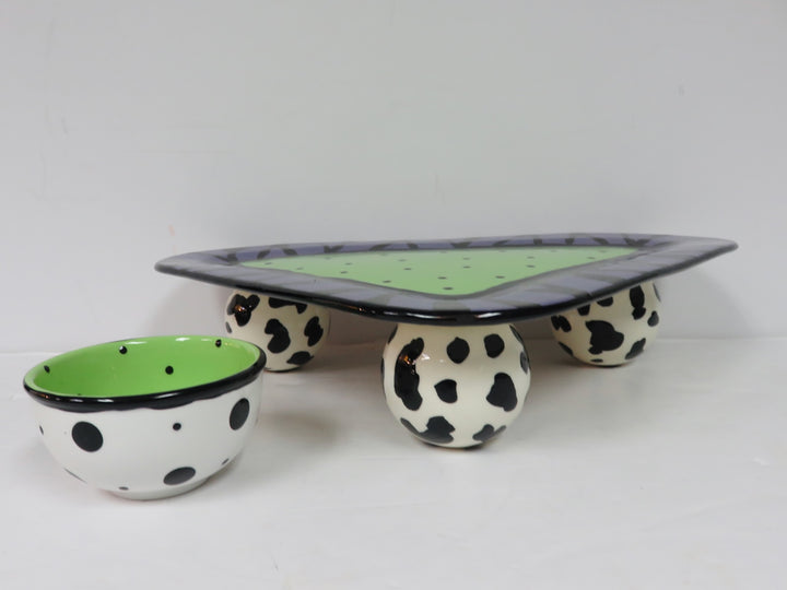 Whimsical Footed Serving Dishes