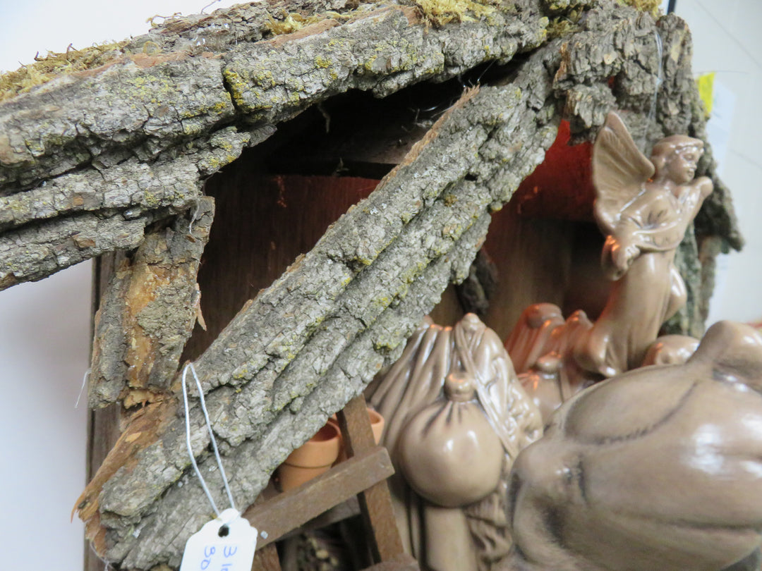Ceramic Illuminated Nativity Set