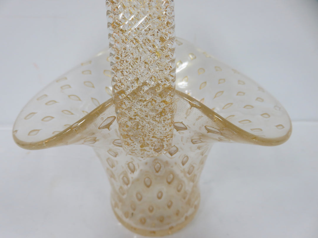 Murano Art Glass Basket