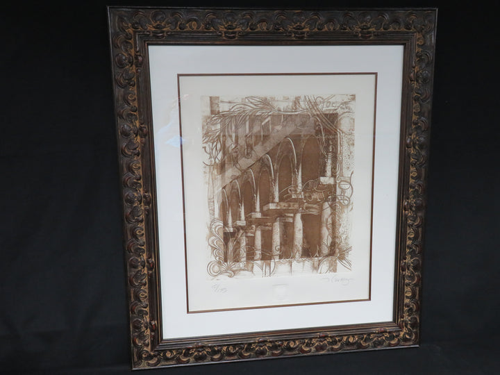 Paris Architectural Etching Print