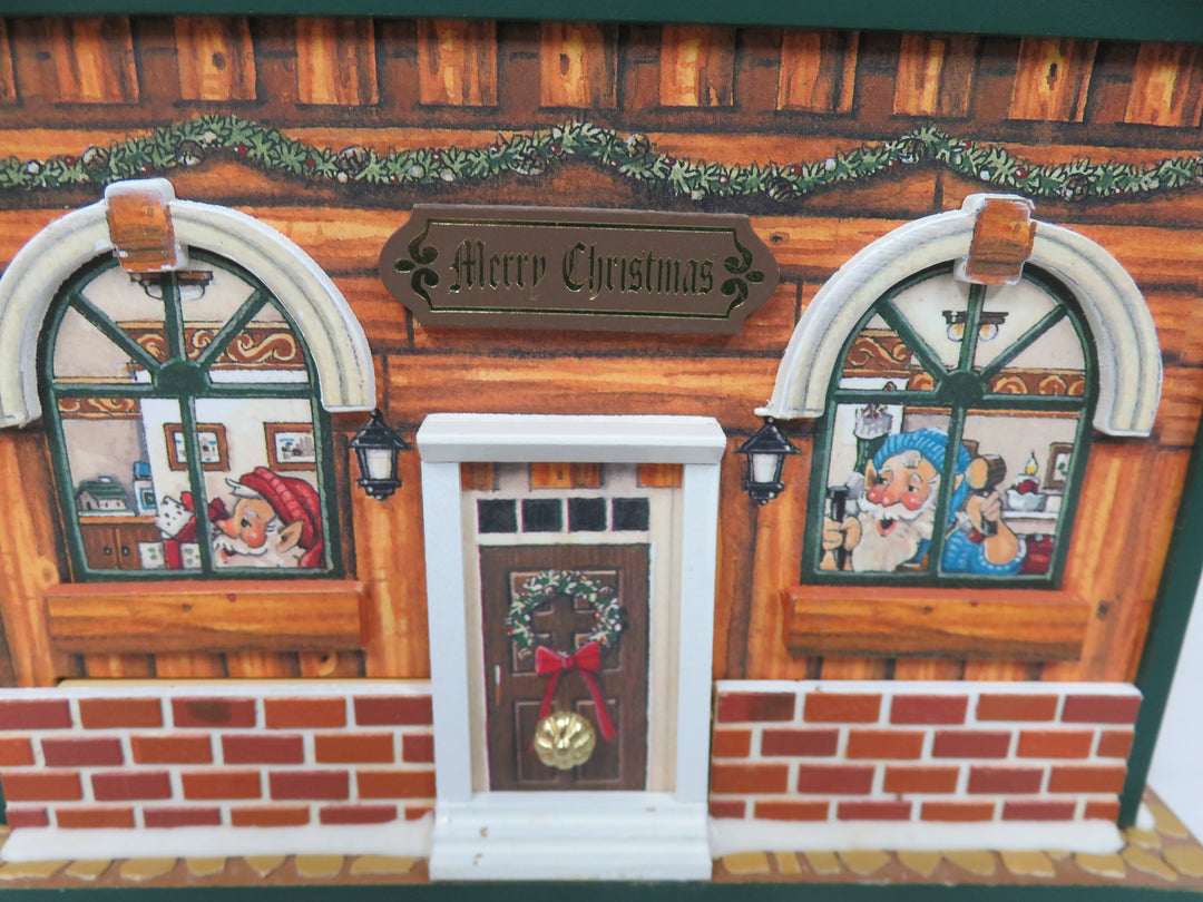 Santa's Workshop Hinged Music Box