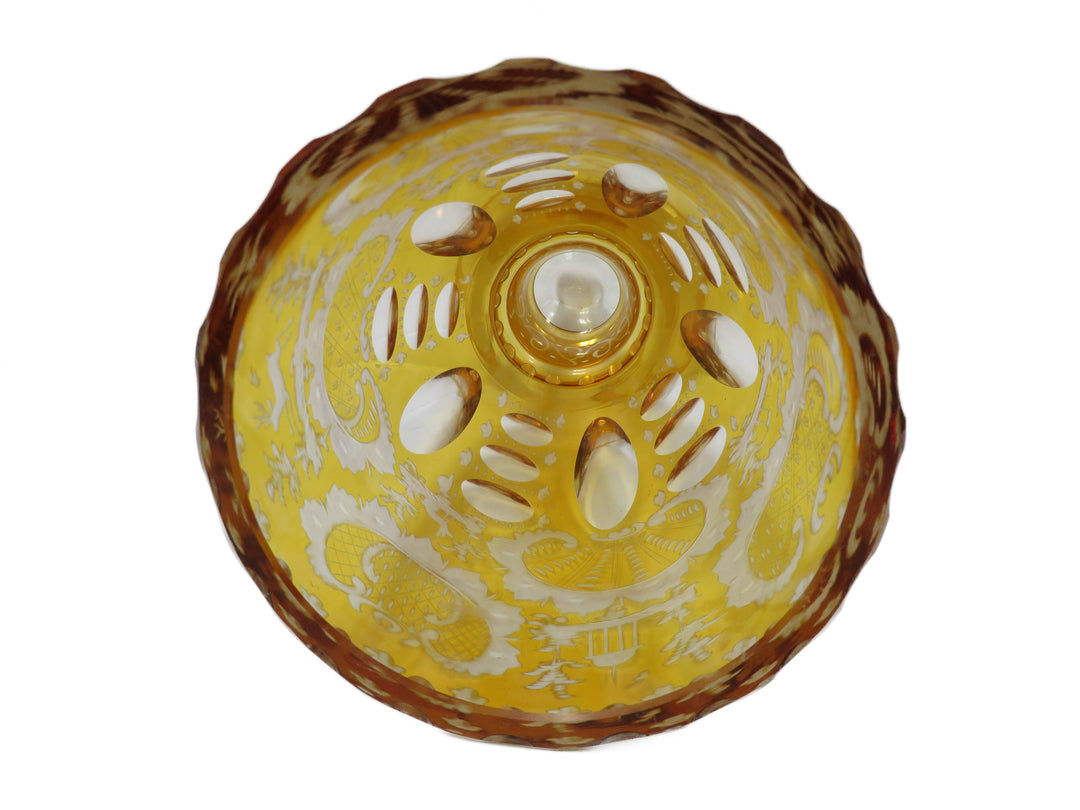 Bohemian Honey Amber Vase