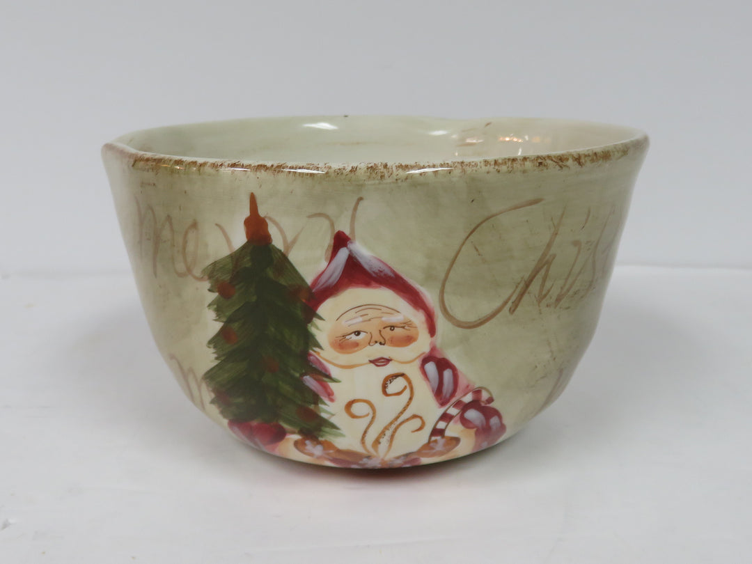 Hand Painted Christmas Bowl