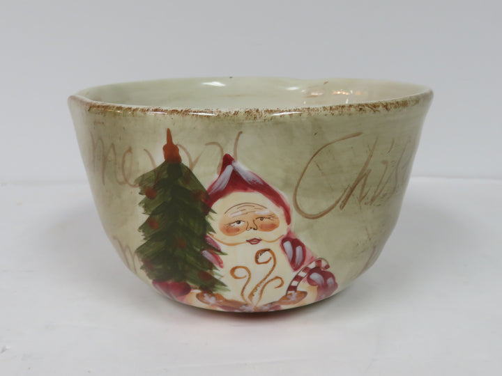 Hand Painted Christmas Bowl