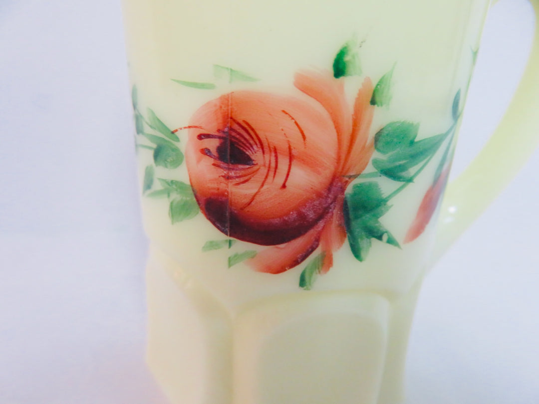 Custard Uranium Glass Pitcher
