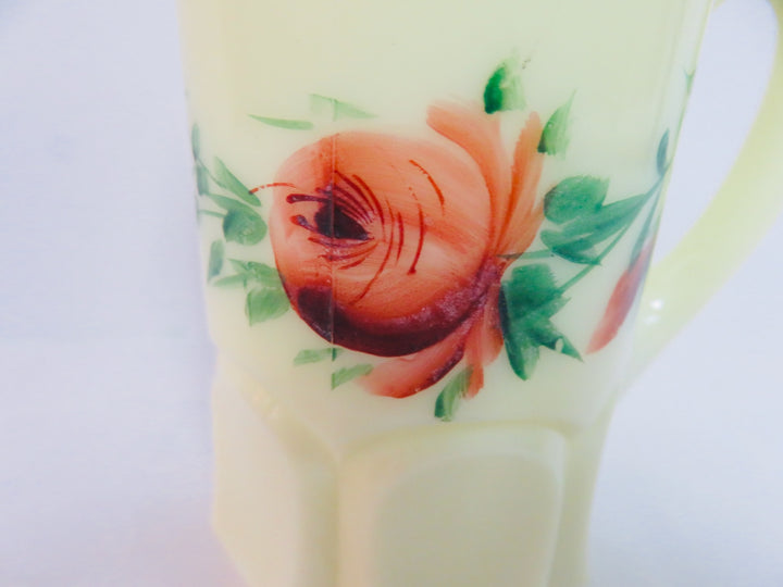 Custard Uranium Glass Pitcher