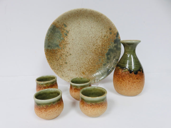 Drip Glaze Sake Set