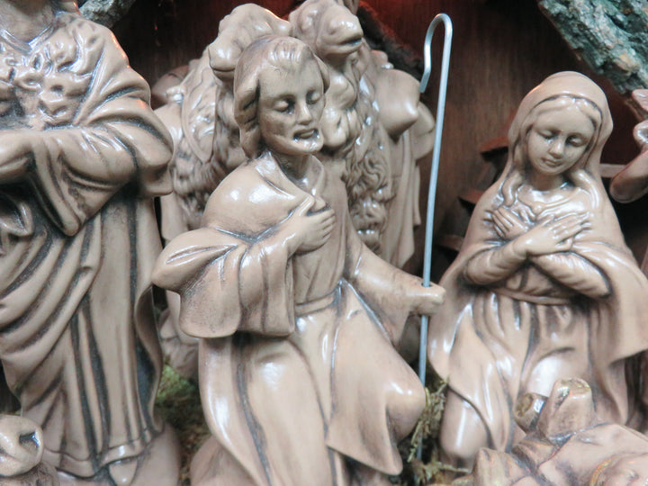 Ceramic Illuminated Nativity Set