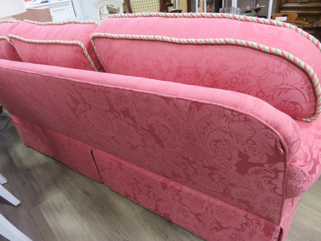 Pink Damask Sofa