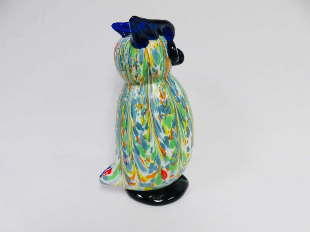 Art Glass Owl Vase