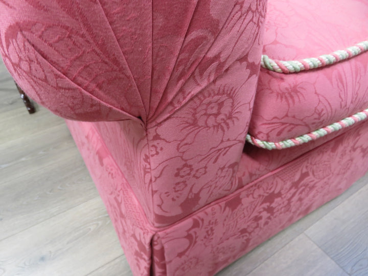 Pink Damask Sofa