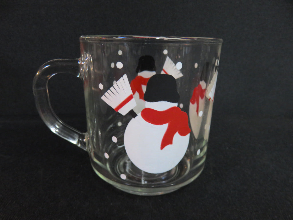 Crate & Barrel Snowman Mugs
