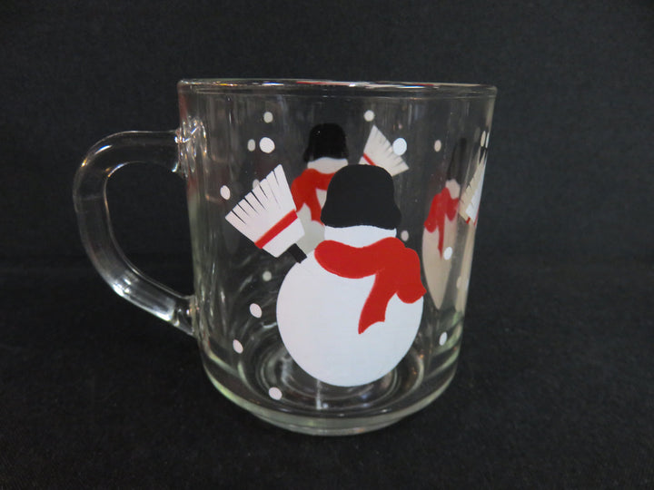 Crate & Barrel Snowman Mugs