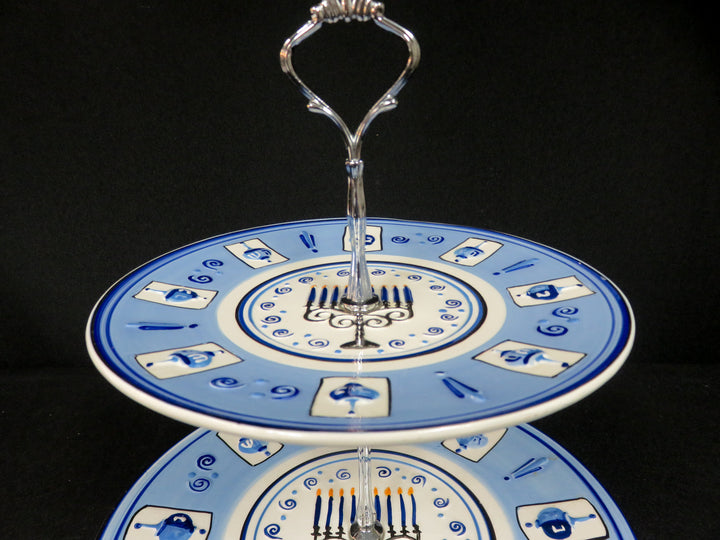 Hanukkah Tiered Plate