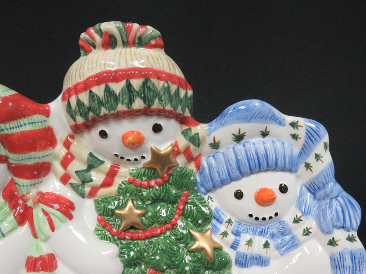 Fitz & Floyd Snowmen Platter