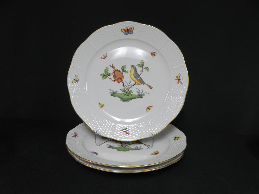 12 Herend Rothschild Bird Dinner Plates