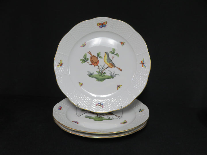 12 Herend Rothschild Bird Dinner Plates