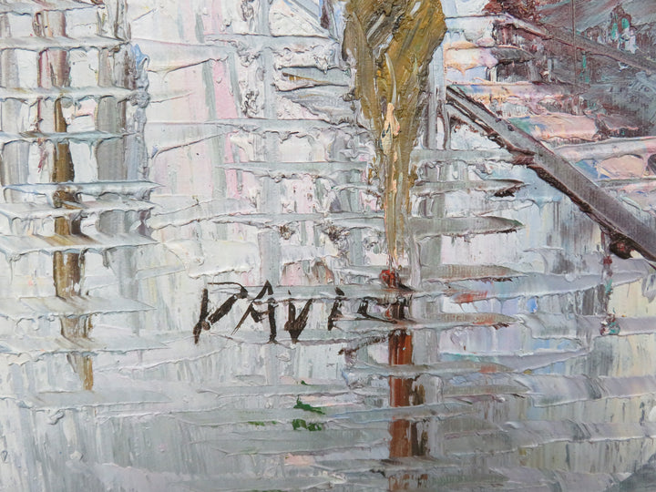 Impressionist Style Oil Painting on Canvas