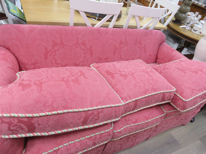 Pink Damask Sofa