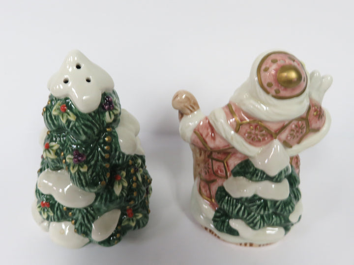 Fitz &  Floyd Santa Salt & Pepper