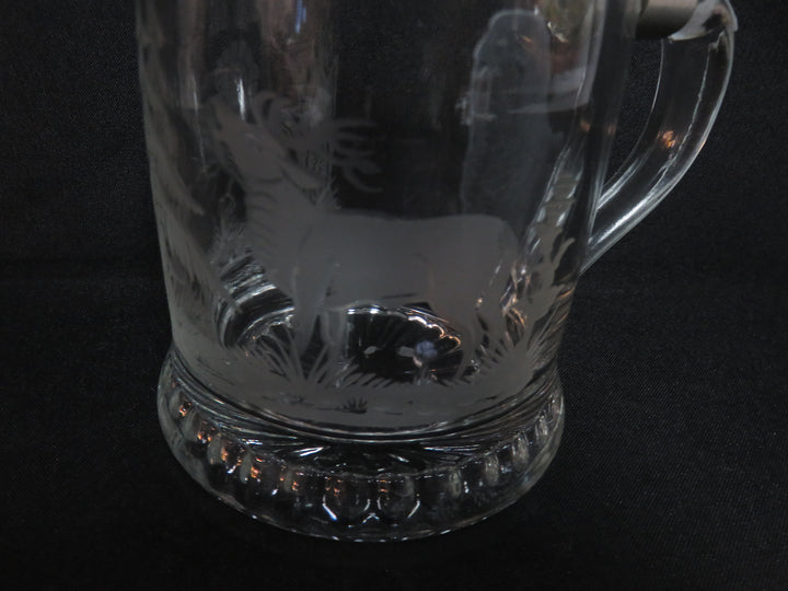 Etched German Beer Stein