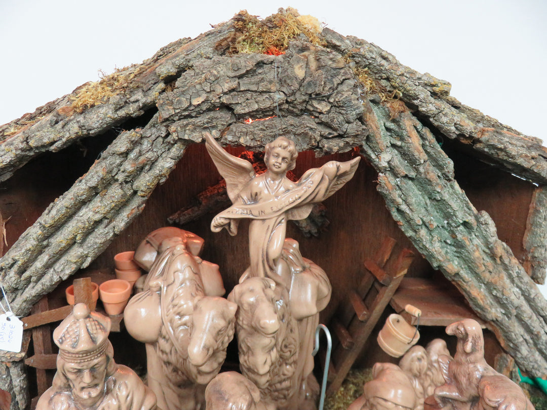 Ceramic Illuminated Nativity Set