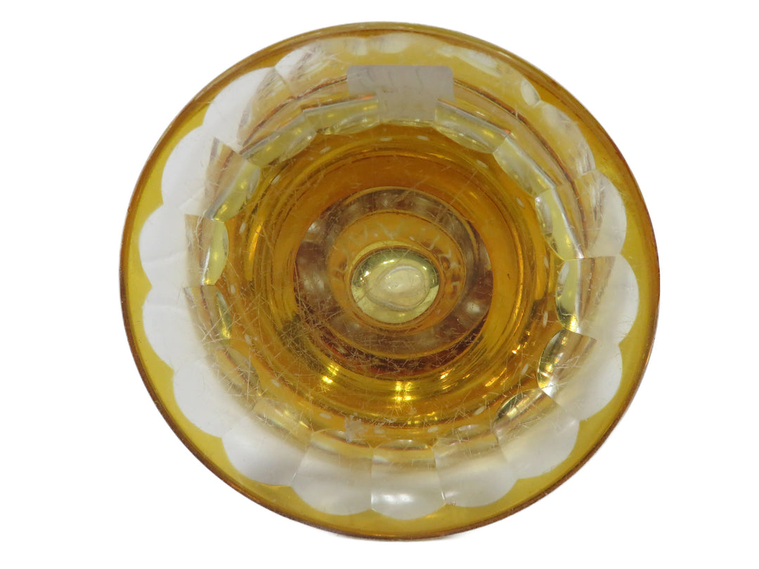 Bohemian Honey Amber Vase