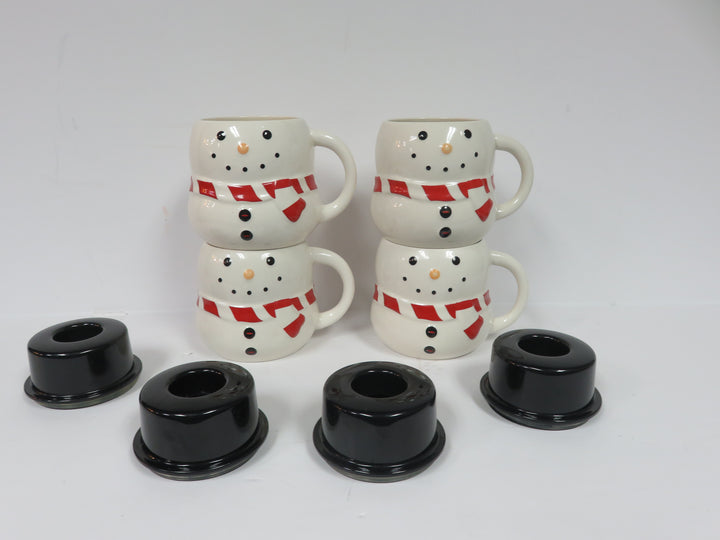 Williams Sonoma Snowman Mugs