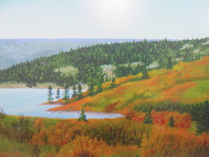 Vibrant Mountain Scene Print