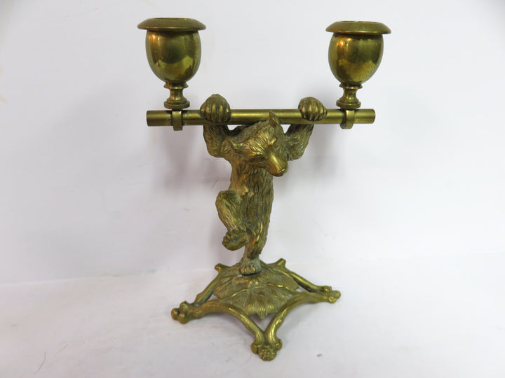 Unique Dancing Bear Candleholders