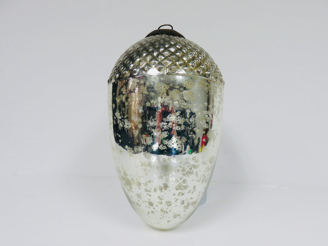 Large Mercury Glass Acorn