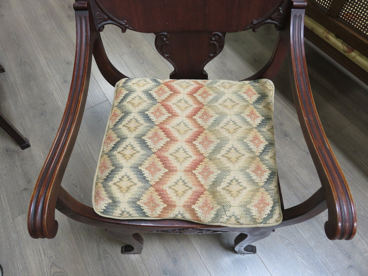 Antique Victorian "Throne" Chair