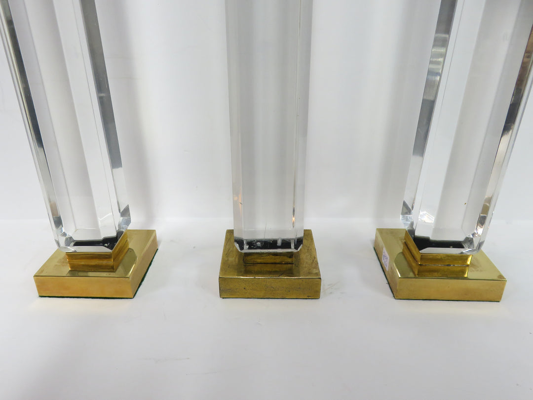 Tall Lucite Candlesticks