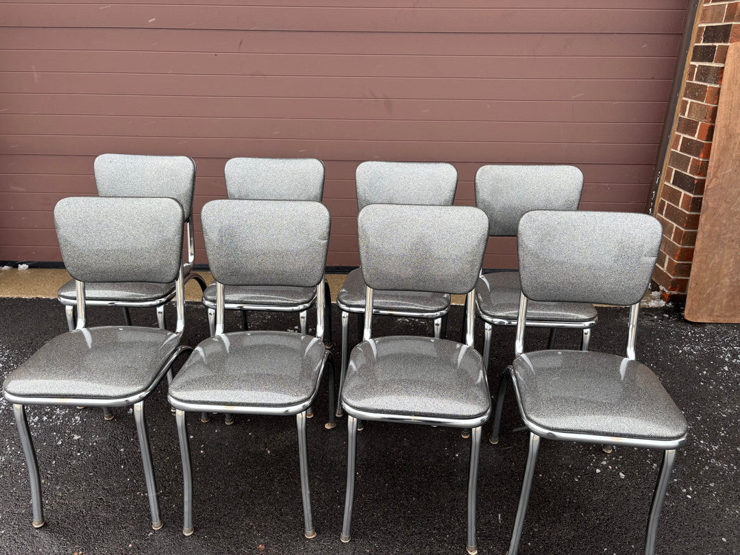 Retro Diner Table & Eight Chairs