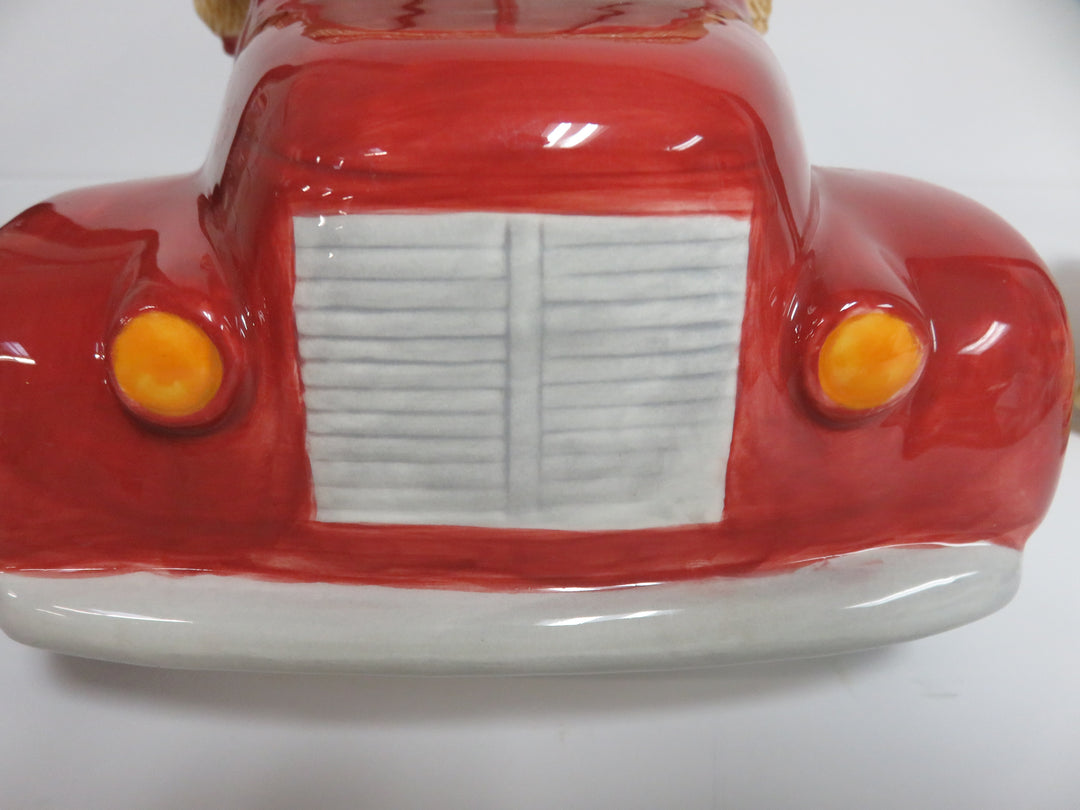 Red Pickup Truck Cookie Jar