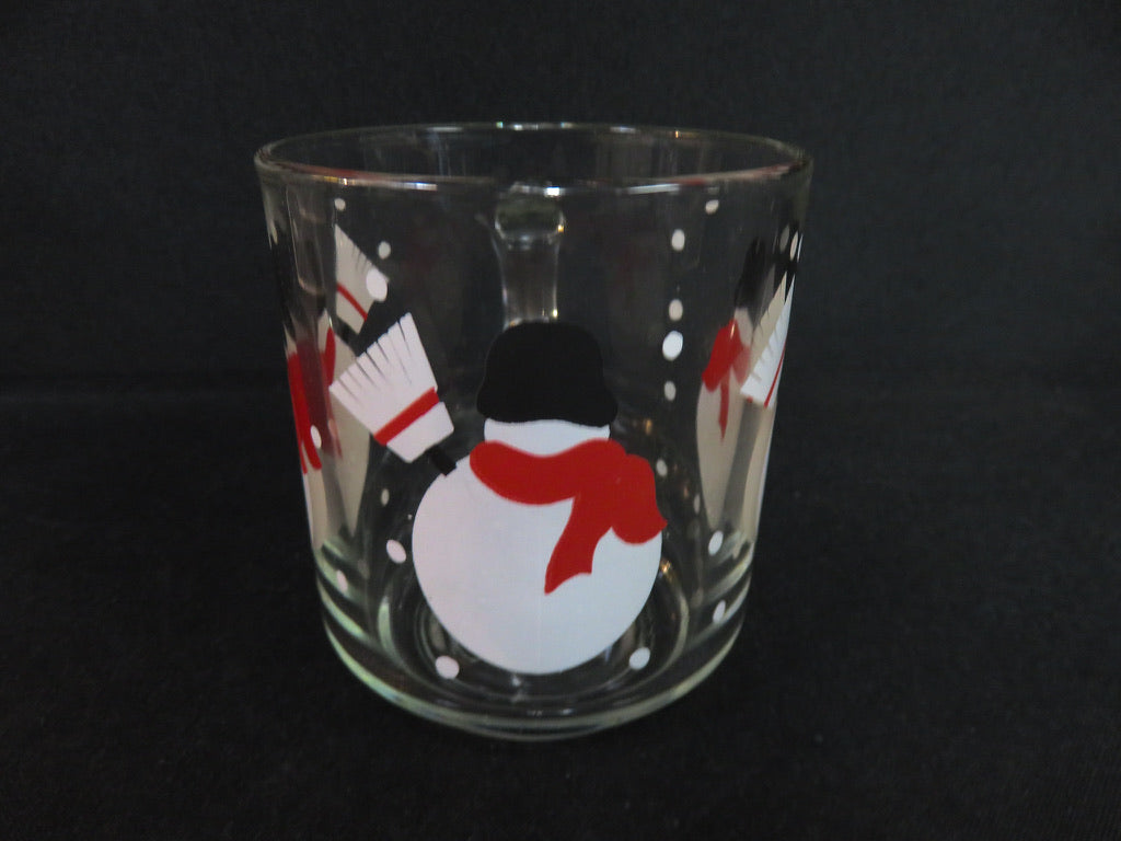 Crate & Barrel Snowman Mugs