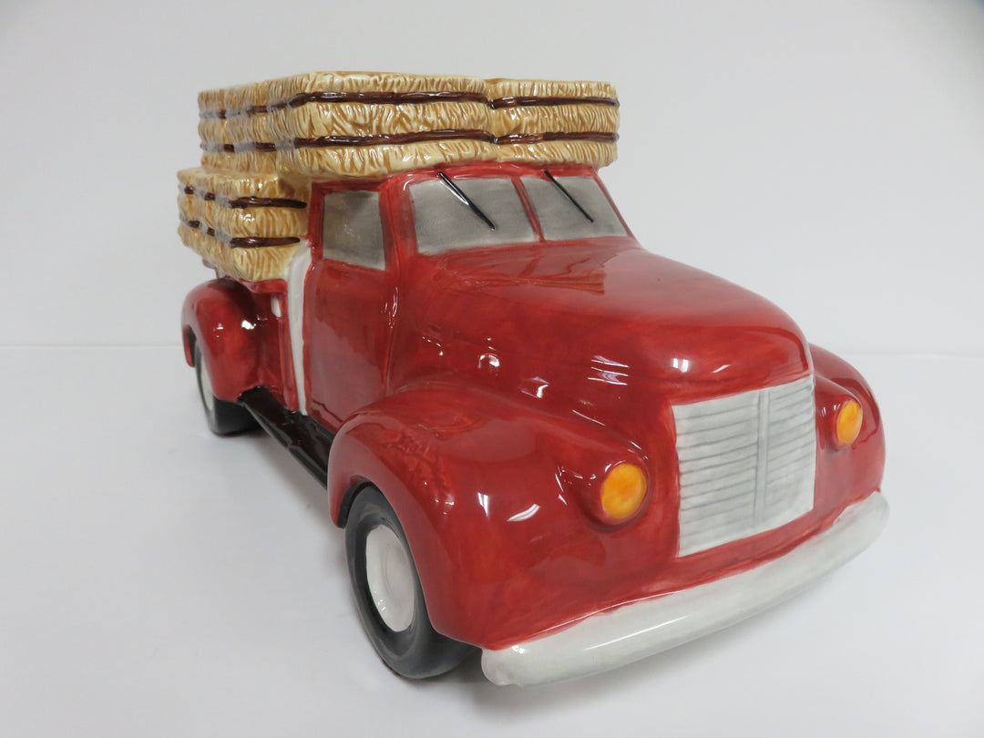 Red Pickup Truck Cookie Jar