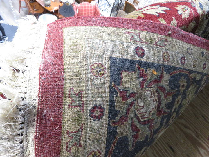 Square Tabriz Medallion Area Rug