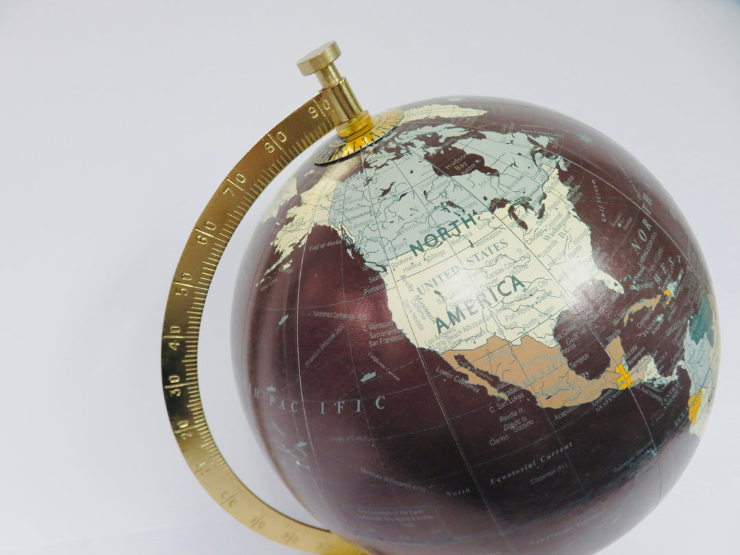 Dark Ocean Spinning Globe